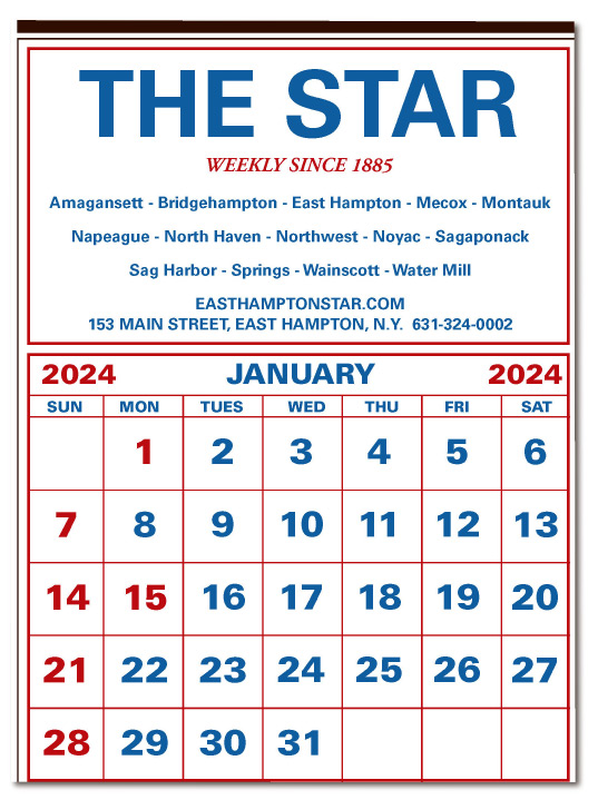2024 East Hampton Star Calendar