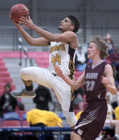 Bridgehampton’s J.P. Harding, one of Suffolk’s top scorers this year, seen in action in a Class D state regional semifinal win a year ago.