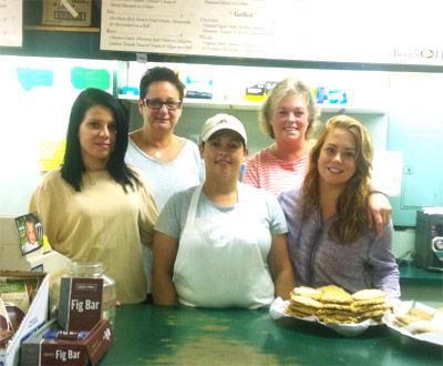 The Pumpernickel’s Deli staff, Mariya Stancheva, Pam Fenelon, Charo Garcia, Dianne Payne, the owner, and her daughter, Nikki Payne, will serve customers for a final day tomorrow. The Pumpernickel’s Deli staff, Mariya Stancheva, Pam Fenelon, Charo Garcia, Dianne Payne, the owner, and her daughter, Nikki Payne, will serve customers for a final day tomorrow.