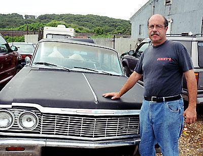 Tom Ferreira, outside his house on Navy Road in July of 2010. Tom Ferreira, outside his house on Navy Road in July of 2010.