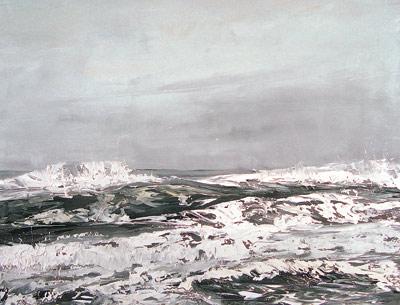 Annie Wildey’s paintings of water will be on view at Kathryn Markel Fine Arts in Bridgehampton along with the work of Eric Blum and Dan Gualdoni. Annie Wildey’s paintings of water will be on view at Kathryn Markel Fine Arts in Bridgehampton along with the work of Eric Blum and Dan Gualdoni.
