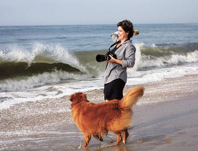 Mary Ellen Bartley visits the beach every morning with her dog, and takes pictures when she is not throwing a ball.