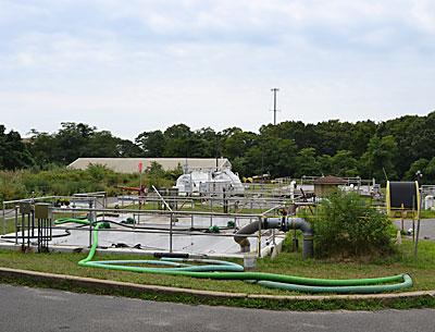 A political stalemate has developed over the fate of East Hampton Town’s sewage plant on Springs-Fireplace Road. A political stalemate has developed over the fate of East Hampton Town’s sewage plant on Springs-Fireplace Road.