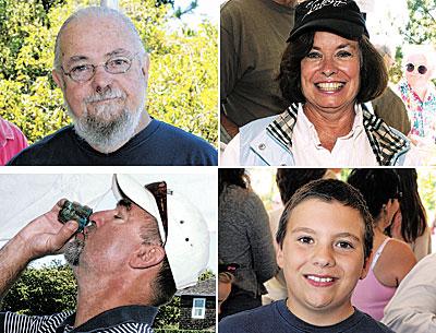 Heroes and heroines of the annual town trustees’ largest-clam contest included, clockwise from top left, Jim Sullivan, who won the chowder contest; Linda Calder, who dug the biggest clam, a 2.9-pounder; Edward Hoff III with the biggest bivalve among junior diggers, and Peter Van Scoyoc, town councilman and master chowder judge. Heroes and heroines of the annual town trustees’ largest-clam contest included, clockwise from top left, Jim Sullivan, who won the chowder contest; Linda Calder, who dug the biggest clam, a 2.9-pounder; Edward Hoff III with the biggest bivalve among junior diggers, and Peter Van Scoyoc, town councilman and master chowder judge.