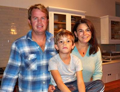 Bryan and Michele Gosman, with their son, Richard, lost their 5-month-old puppy, Rex, and have hired dog trackers to help find him. Bryan and Michele Gosman, with their son, Richard, lost their 5-month-old puppy, Rex, and have hired dog trackers to help find him.
