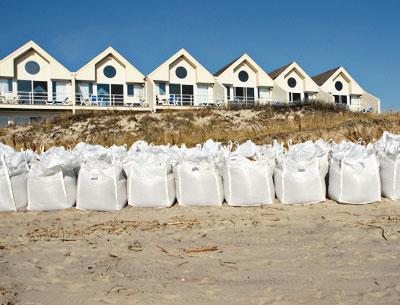 A committee named by the East Hampton Town Board will consider whether waterfront buildings, like this one on the ocean in Montauk that was threatened by Hurricane Sandy, should be protected. A committee named by the East Hampton Town Board will consider whether waterfront buildings, like this one on the ocean in Montauk that was threatened by Hurricane Sandy, should be protected.
