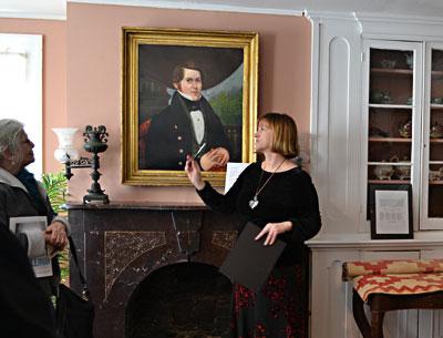 Julie Greene, the curator of “Bridgehampton Whalers: A Farmer’s Life at Sea,” gave a talk last Thursday describing the exhibit, which will remain on display at the Bridgehampton Museum’s Corwith House until April 1. Julie Greene, the curator of “Bridgehampton Whalers: A Farmer’s Life at Sea,” gave a talk last Thursday describing the exhibit, which will remain on display at the Bridgehampton Museum’s Corwith House until April 1.