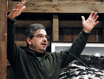 Tom Preiato, East Hampton Town’s top building inspector, explained his interpretation of the town’s complex building code on Tuesday. Tom Preiato, East Hampton Town’s top building inspector, explained his interpretation of the town’s complex building code on Tuesday.