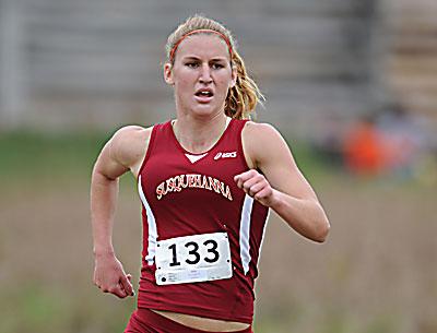 Ashley West was number-one in the mile and in the 800 at the recent Landmark Conference championships in Pennsylvania. She was also rookie of the year in cross-country. Ashley West was number-one in the mile and in the 800 at the recent Landmark Conference championships in Pennsylvania. She was also rookie of the year in cross-country.