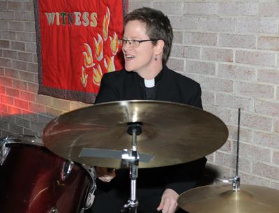 The Rev. Katrina Foster at St. Michael’s Lutheran Church in Amagansett in January The Rev. Katrina Foster at St. Michael’s Lutheran Church in Amagansett in January
