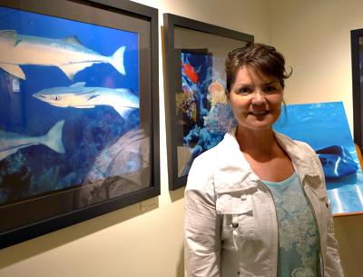 Stephanie Whiston has a show of her underwater photography at the Montauk Library this month.