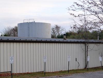 As many as 12 cellphone antennas may be installed on a 180,000-gallon fuel oil tank at P.C. Schenck on Newtown Lane. As many as 12 cellphone antennas may be installed on a 180,000-gallon fuel oil tank at P.C. Schenck on Newtown Lane.