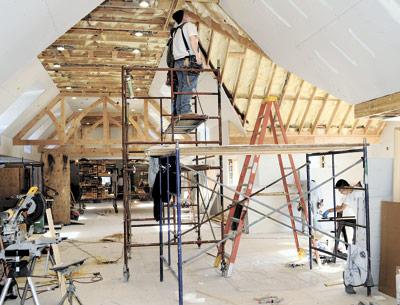 The East Hampton Library’s expansion is nearing completion and is projected to open in late spring or early summer. The East Hampton Library’s expansion is nearing completion and is projected to open in late spring or early summer.