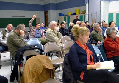 Cabbies in the audience at a Montauk Citizens Advisory Committee meeting listened closely as the group discussed new town taxi legislation. Cabbies in the audience at a Montauk Citizens Advisory Committee meeting listened closely as the group discussed new town taxi legislation.