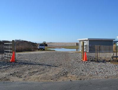 Work to build a new dune in front of East Deck Motel in Ditch Plain briefly came to a halt last week, when Tom Preiato, East Hampton Town’s chief building inspector, issued a verbal stop-work order. Work to build a new dune in front of East Deck Motel in Ditch Plain briefly came to a halt last week, when Tom Preiato, East Hampton Town’s chief building inspector, issued a verbal stop-work order.