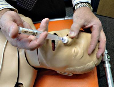 Emergency medical technicians in Suffolk can now administer Narcan intranasally to reverse the effects of heroin and other opioid overdoses. Emergency medical technicians in Suffolk can now administer Narcan intranasally to reverse the effects of heroin and other opioid overdoses.