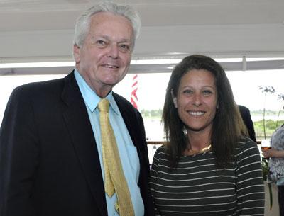 Greg Mansley of the East Hampton Town Republican Committee and Jaci Laborne toasted the G.O.P. during a cocktail party overlooking Three Mile Harbor at the Bay Kitchen Bar on June 4. Greg Mansley of the East Hampton Town Republican Committee and Jaci Laborne toasted the G.O.P. during a cocktail party overlooking Three Mile Harbor at the Bay Kitchen Bar on June 4.