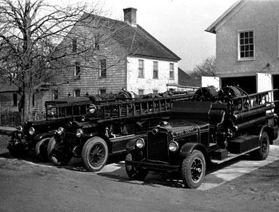 Amagansett’s first firehouse was a former Boy’s Club building on Main Street, behind the present site of Hampton Realty Group. Amagansett’s first firehouse was a former Boy’s Club building on Main Street, behind the present site of Hampton Realty Group.