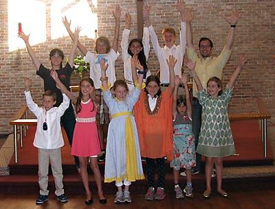 Participants in Camp Shakespeare’s 15th season wrapped up the first week of the 2014 summer session with a staging of “Romeo and Juliet” at St. Michael’s Lutheran Church in Amagansett on Friday.