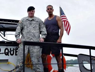 John Re, right, with an unidentified man aboard his Deep Quest submarine, in a 2006 image from the Belleair Bee newspaper in Florida John Re, right, with an unidentified man aboard his Deep Quest submarine, in a 2006 image from the Belleair Bee newspaper in Florida