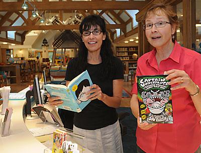 Lisa Houston and Alexandra Giambruno, who work at the East Hampton Library, saw a significant increase in participation in the children’s summer reading club there this year.