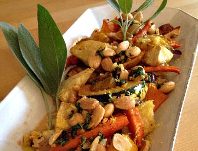 A warm salad of fall vegetables is a wonderful way to meld the season’s different tastes and textures.