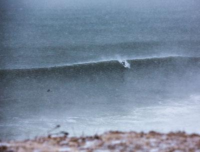 A few of Montauk’s hardcore surfers hit the waves, big waves, smack in the middle of the blizzard called Juno, and James Katsipis captured them in action. A few of Montauk’s hardcore surfers hit the waves, big waves, smack in the middle of the blizzard called Juno, and James Katsipis captured them in action.