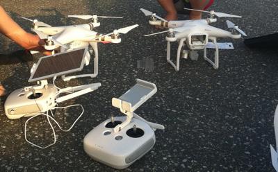 Drones, pre flight. Drones, pre flight.