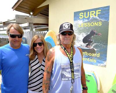 Craig Lieder Jr., Lourdes Lieder, and Craig Lieder Sr. of the Sunset Surf Shop have opened the Montauk Surf Shop in the space that was once Ronnie’s Deli. Craig Lieder Jr., Lourdes Lieder, and Craig Lieder Sr. of the Sunset Surf Shop have opened the Montauk Surf Shop in the space that was once Ronnie’s Deli.