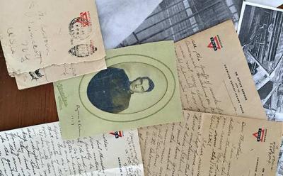Raymond Osborn, center, sent letters home to his family in Wainscott while serving in World War I. Ella Osborn, at left, was a nurse overseas during the war. Raymond Osborn, center, sent letters home to his family in Wainscott while serving in World War I. Ella Osborn, at left, was a nurse overseas during the war.