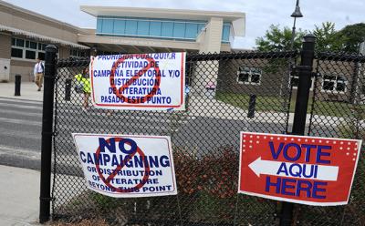 The East Hampton School Board asked the Suffolk County Board of Elections to move polling places elsewhere. The answer was no. The East Hampton School Board asked the Suffolk County Board of Elections to move polling places elsewhere. The answer was no.