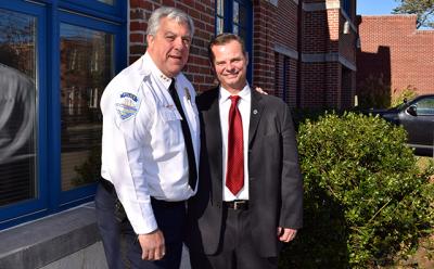 A.J. McGuire will leave East Hampton Town police, where he is a lieutenant, and take the helm from Sag Harbor Village Police Chief Tom Fabiano in mid-January. A.J. McGuire will leave East Hampton Town police, where he is a lieutenant, and take the helm from Sag Harbor Village Police Chief Tom Fabiano in mid-January.