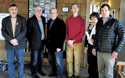 East Hampton Town Trustees who were sworn in on Tuesday included, from left, Jim Grimes, Francis Bock, Bill Taylor, Tyler Armstrong, Pat Mansir, and Rick Drew. Trustee meetings will now be held in Town Hall twice monthly.
