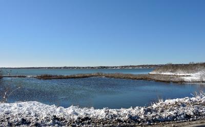 During last weekend’s flood tides, Little Reed Pond in Montauk, normally a mere puddle, was full to the brim. During last weekend’s flood tides, Little Reed Pond in Montauk, normally a mere puddle, was full to the brim.