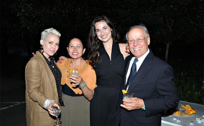Bernard Kiembock, right, can often be seen on the summer benefit circuit sharing his family’s Dona Sarita mezcal with guests such as Kristin Houdlett, center. His daughter, Rebecca, and his wife, Sara Kiembock, are at left. The mezcal is best served with lime and orange juice in a chile salt-rimmed glass, according to the family. Bernard Kiembock, right, can often be seen on the summer benefit circuit sharing his family’s Dona Sarita mezcal with guests such as Kristin Houdlett, center. His daughter, Rebecca, and his wife, Sara Kiembock, are at left. The mezcal is best served with lime and orange juice in a chile salt-rimmed glass, according to the family.