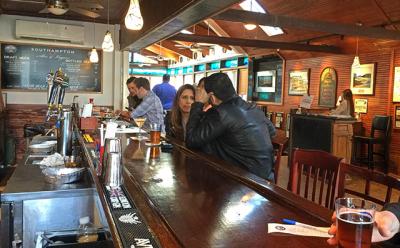 The Southampton Publick House opened at its new location in the old Driver’s Seat restaurant on Job’s Lane in Southampton Village late last month and began pouring its beer and other alcoholic libations on Friday. Patrons enjoyed the new space and the last hours of the weekend on Sunday evening.
