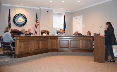 Christy Ferer argued with the board that she should be granted a hearing, despite there being no process set up by which she can apply for a special permit to build a house larger than 4,000 square feet. Christy Ferer argued with the board that she should be granted a hearing, despite there being no process set up by which she can apply for a special permit to build a house larger than 4,000 square feet.