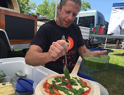 Adam Kelinson has funneled his knowledge of food, plants, and international cultures into his open-fire cooking techniques.