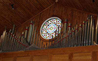 An organ that was taken from a defunct seminary has been in use at Most Holy Trinity Catholic Church in East Hampton for several months. An organ that was taken from a defunct seminary has been in use at Most Holy Trinity Catholic Church in East Hampton for several months.