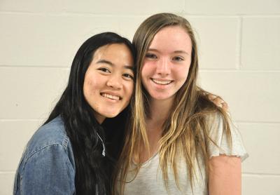 Ping Edmunds, left, and Aveen Hallissey started the Soap for Hope project to help efforts to improve hygiene for children in developing nations.