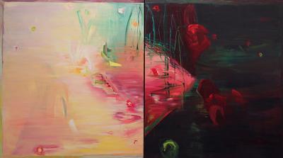 Water imagery figures prominently in Berenice D’Vorzon’s paintings, not as straightforward depiction, but as landscape transformed into imaginative and mysterious reflections on nature’s forces. Water imagery figures prominently in Berenice D’Vorzon’s paintings, not as straightforward depiction, but as landscape transformed into imaginative and mysterious reflections on nature’s forces.