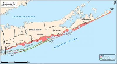 The Army Corps of Engineers has laid out its plans for shorefront projects from Fire Island to Montauk Point. Public comment can be submitted through Sept. 29, including at a meeting to be held in Montauk on Sept. 28. The Army Corps of Engineers has laid out its plans for shorefront projects from Fire Island to Montauk Point. Public comment can be submitted through Sept. 29, including at a meeting to be held in Montauk on Sept. 28.