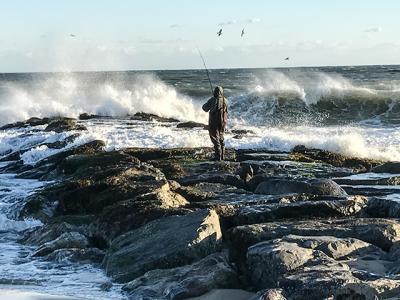 Ocean beaches are producing stripers and big blues for those putting in the time. Ocean beaches are producing stripers and big blues for those putting in the time.