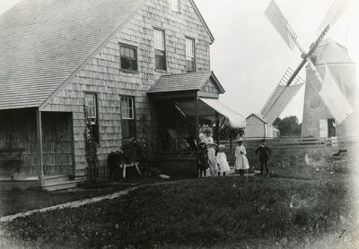 The mill cottage at the Gardiner home lot in East Hampton as it appeared in the 1880s The mill cottage at the Gardiner home lot in East Hampton as it appeared in the 1880s