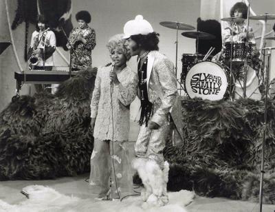 The “Legends of Rock” film series at Bay Street Theater in Sag Harbor has featured excerpts from performances by classic artists including Sly and the Family Stone, above. The “Legends of Rock” film series at Bay Street Theater in Sag Harbor has featured excerpts from performances by classic artists including Sly and the Family Stone, above.