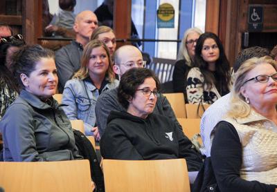 Norma Bushman, center, and other staffers from the Y.M.C.A. East Hampton RECenter outlined their programs for youth at a meeting of the East Hampton Town Board last Thursday, following assertions by the East End New Leaders that the center has veered away from its original mission as a youth center. Norma Bushman, center, and other staffers from the Y.M.C.A. East Hampton RECenter outlined their programs for youth at a meeting of the East Hampton Town Board last Thursday, following assertions by the East End New Leaders that the center has veered away from its original mission as a youth center.