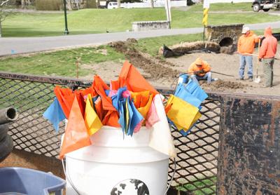 Bioswales under construction on the East Hampton Village green are intended to trap pollutants and silt, improving the health of Town and Hook Ponds. Bioswales under construction on the East Hampton Village green are intended to trap pollutants and silt, improving the health of Town and Hook Ponds.
