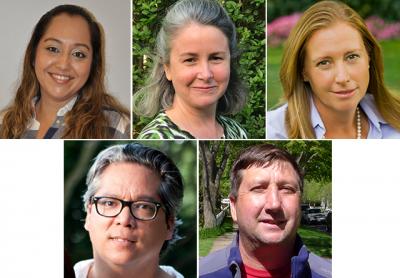 Clockwise, Ivonne Tovar-Morales, Donna Sutton, Anna Bernasek, Patrick Brabant, Markanthony Verzosa