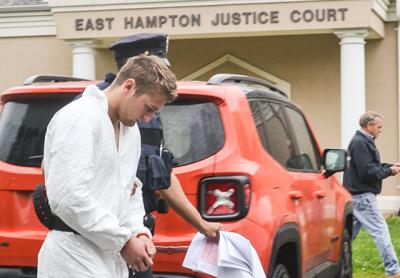 According to police, Petty Officer Third Class Matthew Patrick McGee entered an unlocked house in that hamlet around midnight Saturday and began striking and biting a woman who was asleep in bed there. According to police, Petty Officer Third Class Matthew Patrick McGee entered an unlocked house in that hamlet around midnight Saturday and began striking and biting a woman who was asleep in bed there.