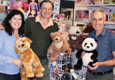 At Stevenson’s Toys in East Hampton, Colleen Moeller, Roy Stevenson, an owner, and Michael Guglielmo are ready for the shop’s first summer on Newtown Lane. At Stevenson’s Toys in East Hampton, Colleen Moeller, Roy Stevenson, an owner, and Michael Guglielmo are ready for the shop’s first summer on Newtown Lane.